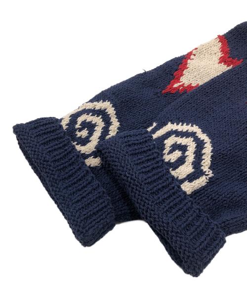 Mcmachan Woolen（マクマーンウーレン）Mcmachan Woolen (マクマーンウーレン) ニット ネイビー サイズ:Freeの古着・服飾アイテム