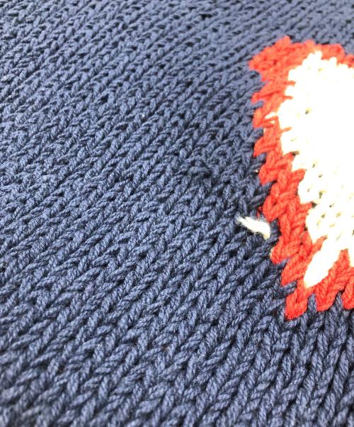Mcmachan Woolen（マクマーンウーレン）Mcmachan Woolen (マクマーンウーレン) ニット ネイビー サイズ:Freeの古着・服飾アイテム