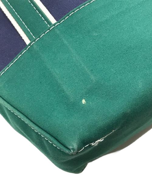 L.L.Bean（エルエルビーン）L.L.Bean (エルエルビーン) BEAMS (ビームス) 別注 ボートアンドトート ミニバッグ/ハンドバッグ ネイビー×グリーンの古着・服飾アイテム