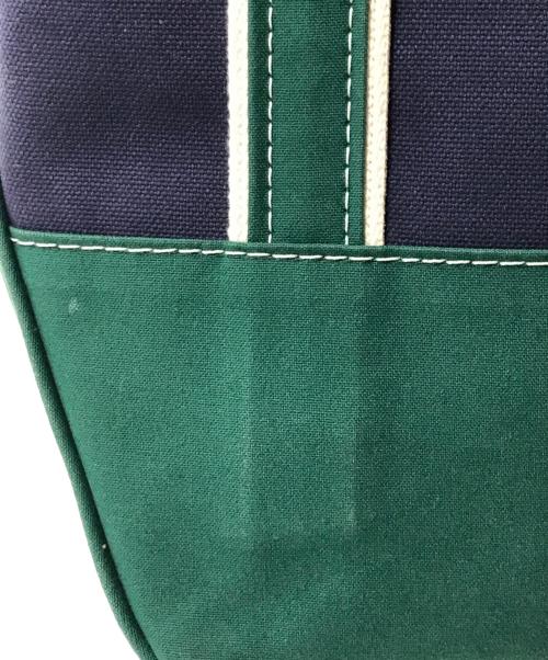 L.L.Bean（エルエルビーン）L.L.Bean (エルエルビーン) BEAMS (ビームス) 別注 ボートアンドトート ミニバッグ/ハンドバッグ ネイビー×グリーンの古着・服飾アイテム