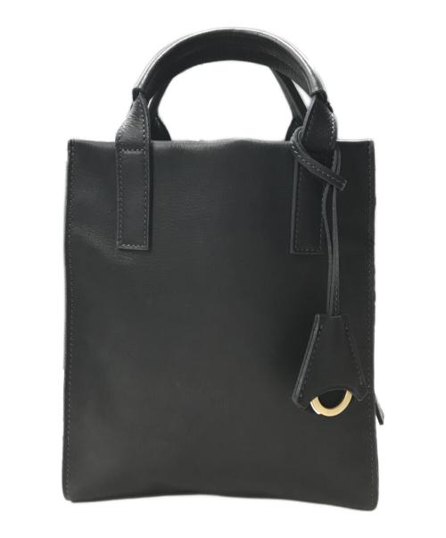 aniary（アニアリ）aniary (アニアリ) ミニレザートートバック/レザーバッグ/トートバッグ ブラックの古着・服飾アイテム
