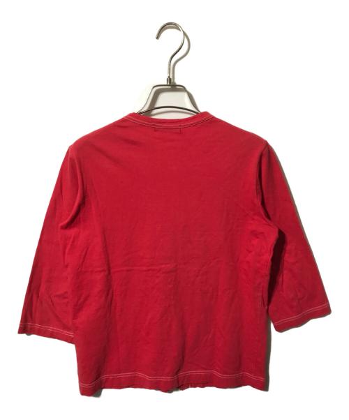 tricot COMME des GARCONS（トリココムデギャルソン）tricot COMME des GARCONS (トリココムデギャルソン) ステッチカーディガン レッド サイズ:Sの古着・服飾アイテム