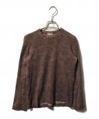 tricot COMME des GARCONSトリココムデギャルソン）の古着「花柄カットソー」｜ブラウン