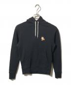 maison kitsuneメゾンキツネ）の古着「プルオーバーパーカー/ロゴフーディー」｜ブラック
