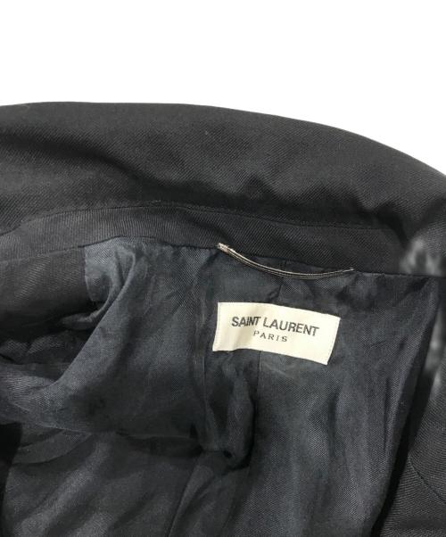 Saint Laurent Paris（サンローランパリ）Saint Laurent Paris (サンローランパリ) 金釦ノッチドラペルテーラードジャケット ブラック サイズ:48の古着・服飾アイテム