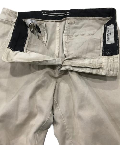 STONE ISLAND（ストーンアイランド）STONE ISLAND (ストーンアイランド) スリムチノパン ベージュ サイズ:73.5cm　W29の古着・服飾アイテム