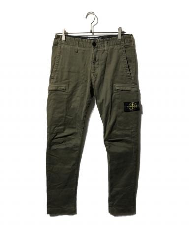Stone  カーゴパンツ オリーブ 中古・古着通販】STONE ISLAND (ストーンアイランド) スリムカーゴ
