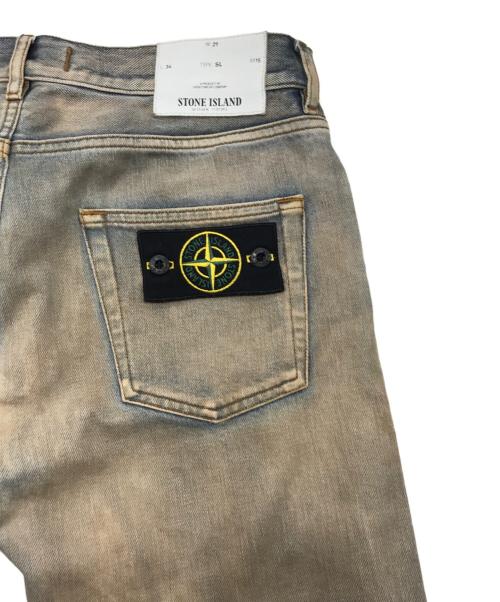 STONE ISLAND（ストーンアイランド）STONE ISLAND (ストーンアイランド) ヴィンテージ加工スリムデニムパンツ/サビ加工ジーンズ インディゴ サイズ:W29の古着・服飾アイテム