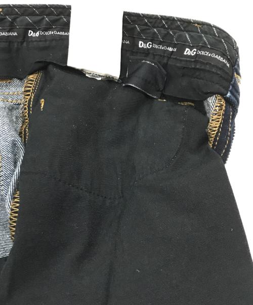 D&G DOLCE & GABBANA（ディーアンドジー ドルチェ＆ガッバーナ）D&G DOLCE & GABBANA (ディーアンドジー ドルチェ＆ガッバーナ) ポケットステッチデニムパンツ インディゴ サイズ:83.5cm　W33の古着・服飾アイテム