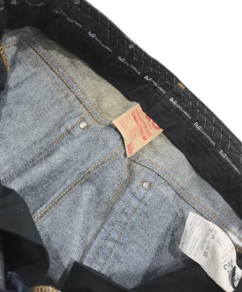 D&G DOLCE & GABBANA（ディーアンドジー ドルチェ＆ガッバーナ）D&G DOLCE & GABBANA (ディーアンドジー ドルチェ＆ガッバーナ) ポケットステッチデニムパンツ インディゴ サイズ:83.5cm　W33の古着・服飾アイテム