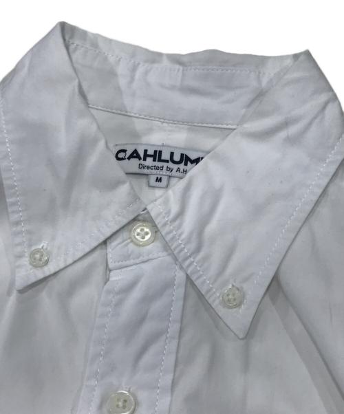 CAHLUMN（カウラム）CAHLUMN (カウラム) ボタンダウンシャツ/Magazine Pocket Broadcloth B.D Shirt ホワイト サイズ:Mの古着・服飾アイテム