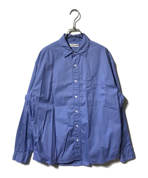CAHLUMN（カウラム）CAHLUMN (カウラム) マガジンポケットブロード シャツ/Magazine Pocket Broad Shirt ブルー サイズ:Ｍの古着・服飾アイテム