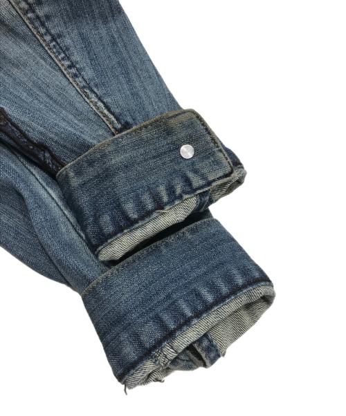 DIESEL（ディーゼル）DIESEL (ディーゼル) 刺繍デニムジャケット/ インディゴ サイズ:Sの古着・服飾アイテム