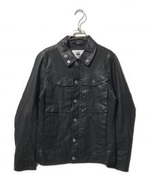 G-STAR RAW（ジースターロゥ）の古着「エコレザージャケット/エコレザーブルゾン」｜ブラック