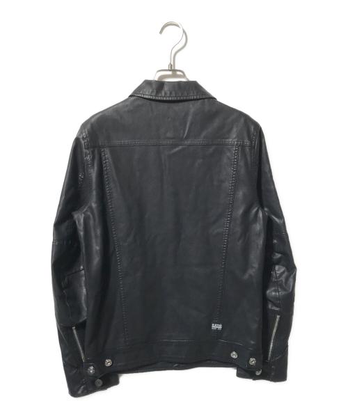 G-STAR RAW（ジースターロゥ）G-STAR RAW (ジースターロゥ) エコレザージャケット/エコレザーブルゾン ブラック サイズ:XSの古着・服飾アイテム