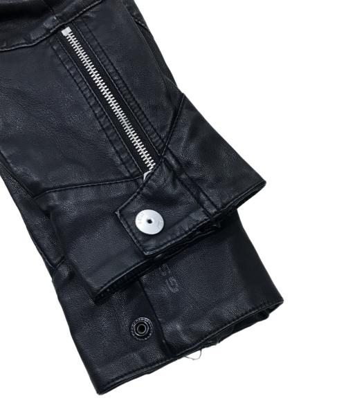G-STAR RAW（ジースターロゥ）G-STAR RAW (ジースターロゥ) エコレザージャケット/エコレザーブルゾン ブラック サイズ:XSの古着・服飾アイテム