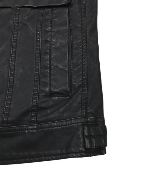 G-STAR RAW（ジースターロゥ）G-STAR RAW (ジースターロゥ) エコレザージャケット/エコレザーブルゾン ブラック サイズ:XSの古着・服飾アイテム