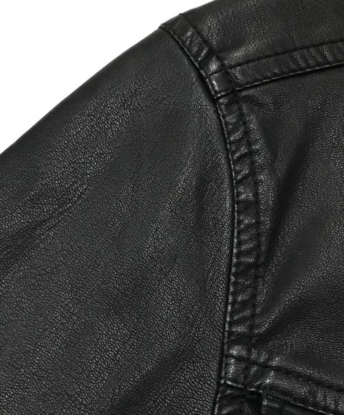 G-STAR RAW（ジースターロゥ）G-STAR RAW (ジースターロゥ) エコレザージャケット/エコレザーブルゾン ブラック サイズ:XSの古着・服飾アイテム