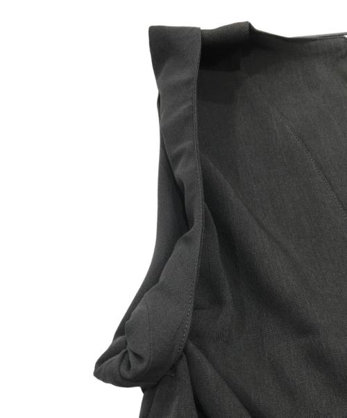 Louren（ローレン）louren (ローレン) vneck wide combinaison／Ｖネックサロペット グレー サイズ:Sの古着・服飾アイテム