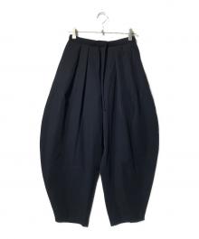 ETRE TOKYO（エトレトウキョウ）の古着「キャバルリーツイルワイドパンツ/バルーンパンツ」｜ブラック
