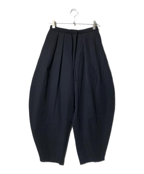 ETRE TOKYO（エトレトウキョウ）ETRE TOKYO (エトレトウキョウ) キャバルリーツイルワイドパンツ/バルーンパンツ ブラック サイズ:Sの古着・服飾アイテム