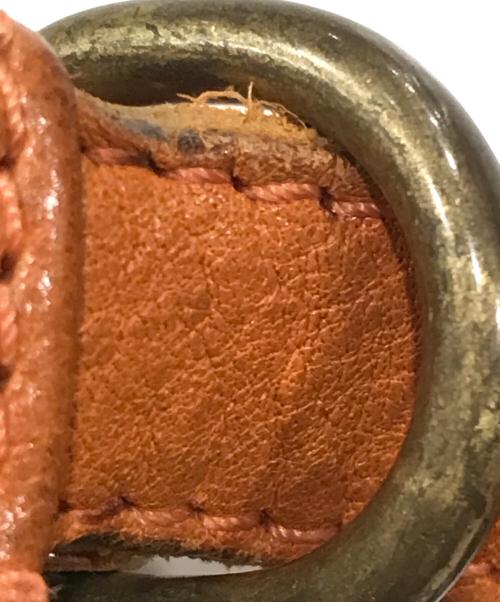 IL BISONTE（イル ビゾンテ）IL BISONTE (イル ビゾンテ) フラップ レザーショルダーバッグ キャメルの古着・服飾アイテム