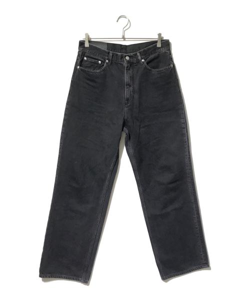 soe ready to wear（ソーイレディトゥウェア）SOE READY TO WEAR (ソーイレディトゥウェア) Half&Half Regular Jeans／デニムパンツ ブラック サイズ:2の古着・服飾アイテム