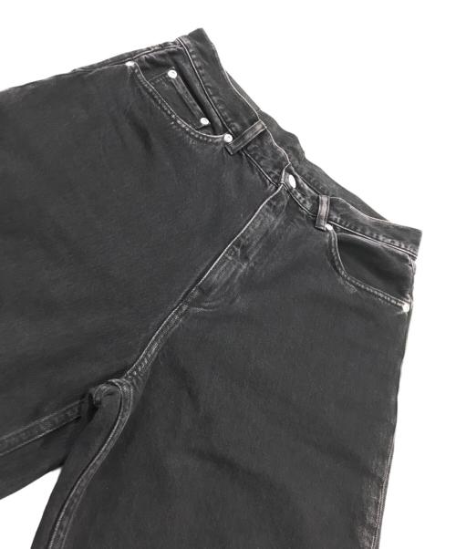 soe ready to wear（ソーイレディトゥウェア）SOE READY TO WEAR (ソーイレディトゥウェア) Half&Half Regular Jeans／デニムパンツ ブラック サイズ:2の古着・服飾アイテム