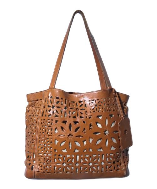 genten（ゲンテン）genten (ゲンテン) トートバッグ/バッグインバッグ ブラウンの古着・服飾アイテム