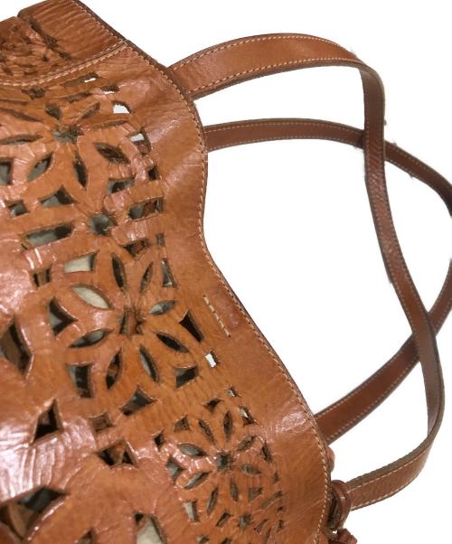 genten（ゲンテン）genten (ゲンテン) トートバッグ/バッグインバッグ ブラウンの古着・服飾アイテム