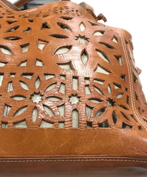 genten（ゲンテン）genten (ゲンテン) トートバッグ/バッグインバッグ ブラウンの古着・服飾アイテム