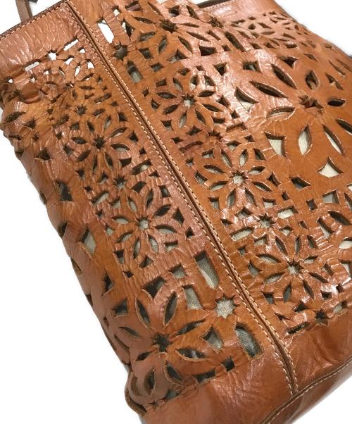 genten（ゲンテン）genten (ゲンテン) トートバッグ/バッグインバッグ ブラウンの古着・服飾アイテム