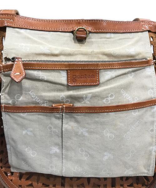 genten（ゲンテン）genten (ゲンテン) トートバッグ/バッグインバッグ ブラウンの古着・服飾アイテム