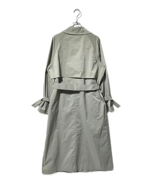 icB（アイシービー）icB (アイシービー) ストレッチタフタトレンチコート/ラグランスリーブトレンチコート カーキ サイズ:6の古着・服飾アイテム