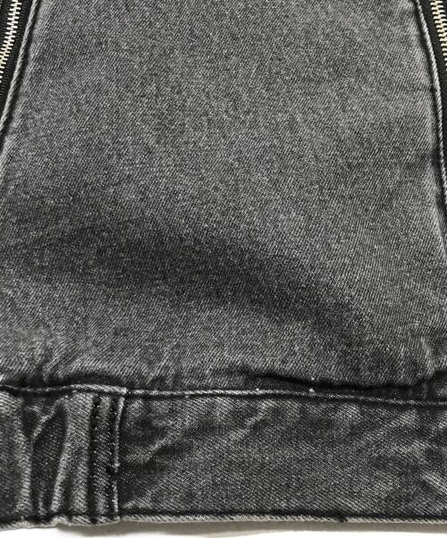 JUN RED（ジュン レッド）JUN RED (ジュン レッド) デニムバイカー ZIP ブルゾン/ジップデニムジャケット グレー サイズ:Sの古着・服飾アイテム