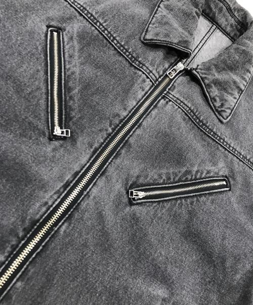 JUN RED（ジュン レッド）JUN RED (ジュン レッド) デニムバイカー ZIP ブルゾン/ジップデニムジャケット グレー サイズ:Sの古着・服飾アイテム