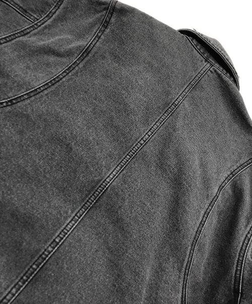 JUN RED（ジュン レッド）JUN RED (ジュン レッド) デニムバイカー ZIP ブルゾン/ジップデニムジャケット グレー サイズ:Sの古着・服飾アイテム