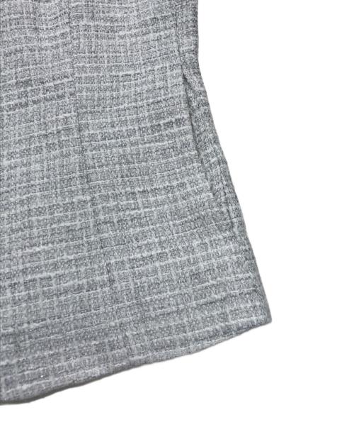 KUMIKYOKU（クミキョク）KUMIKYOKU (クミキョク) ツイードワンピースセットアップスーツ ライトグレー サイズ:2の古着・服飾アイテム