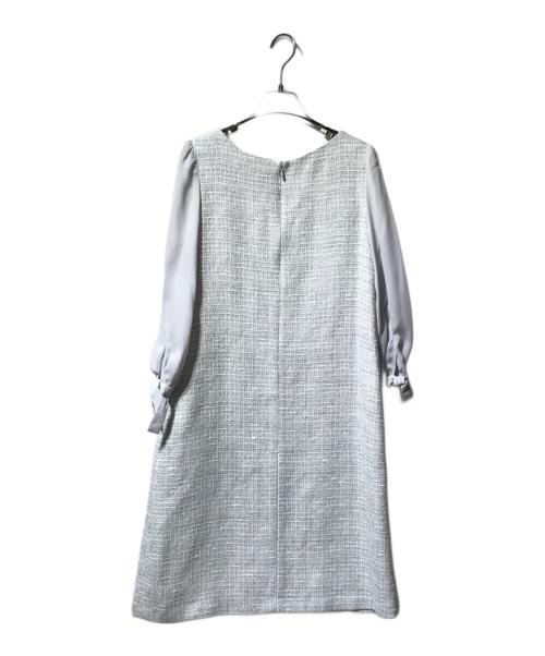 KUMIKYOKU（クミキョク）KUMIKYOKU (クミキョク) ツイードワンピースセットアップスーツ ライトグレー サイズ:2の古着・服飾アイテム