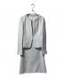 KUMIKYOKU（クミキョク）の古着「ツイードワンピースセットアップスーツ」｜ライトグレー