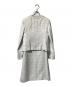 KUMIKYOKU (クミキョク) ツイードワンピースセットアップスーツ ライトグレー サイズ:2：6000円