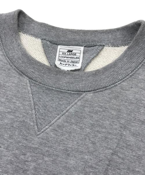 LOOPWHEELER（ループウィラー）LOOPWHEELER (ループウィラー) クルーネックスウェット グレー サイズ:XXLの古着・服飾アイテム