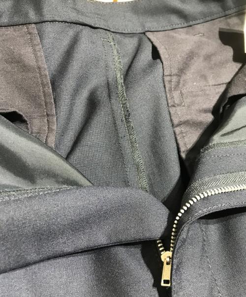 COMME des GARCONS HOMME（コムデギャルソン オム）COMME des GARCONS HOMME (コムデギャルソン オム) ウールポプリン パンツ ネイビー サイズ:Sの古着・服飾アイテム