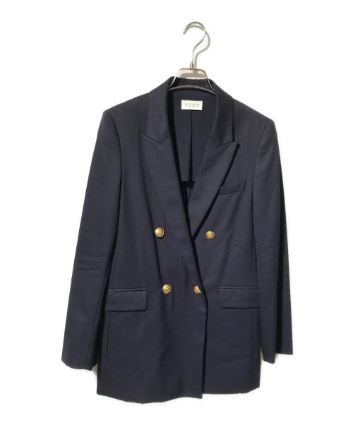 PLST（プラステ）PLST (プラステ) ダブルブレストジャケット/テーラードジャケット ネイビー サイズ:Mの古着・服飾アイテム