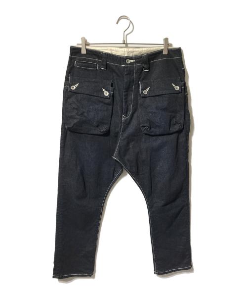NATAL DESIGN（ネイタルデザイン）NATAL DESIGN (ネイタルデザイン) サルエルフラップデニムパンツ/インディゴデニム インディゴ サイズ:w32の古着・服飾アイテム