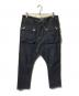 NATAL DESIGN（ネイタルデザイン）の古着「サルエルフラップデニムパンツ/インディゴデニム」｜インディゴ
