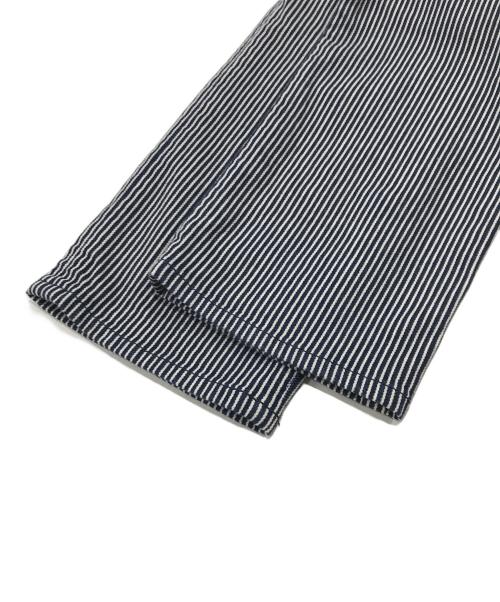 NATAL DESIGN（ネイタルデザイン）NATAL DESIGN (ネイタルデザイン) ヒッコリーサルエルフラップパンツ/ストライプパンツ ネイビー×ホワイト サイズ:34の古着・服飾アイテム