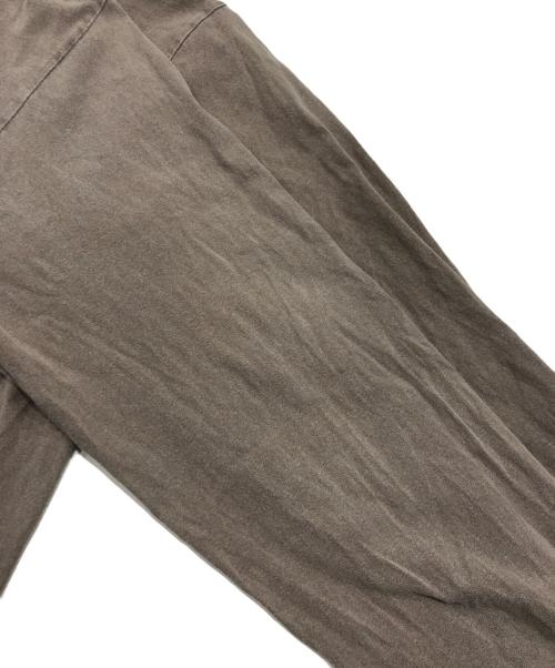 stussy（ステューシー）stussy (ステューシー) 両面プリントロングスリーブカットソー/クルーネックカットソー ブラウン サイズ:Lの古着・服飾アイテム