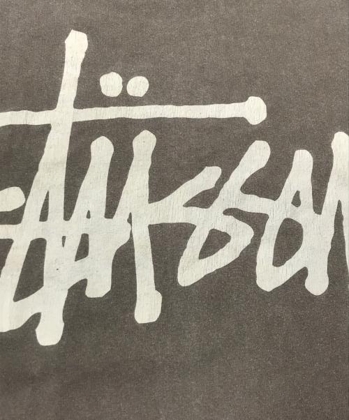 stussy（ステューシー）stussy (ステューシー) 両面プリントロングスリーブカットソー/クルーネックカットソー ブラウン サイズ:Lの古着・服飾アイテム