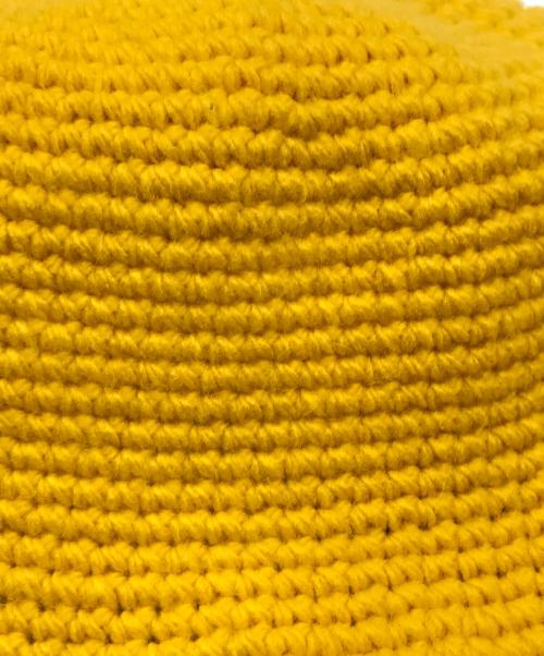 stussy（ステューシー）stussy (ステューシー) BUCKET HAT SWIRLY S KNIT／ニットハット オレンジの古着・服飾アイテム